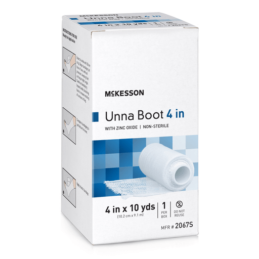 McKesson Zinc Oxide Unna Boot, 4 Inch x 10 Yard | Quantity - 1x CS