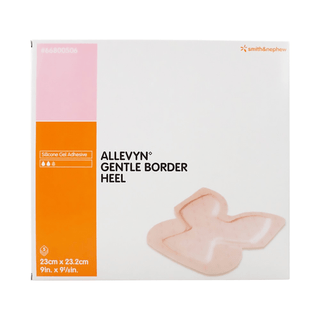 Allevyn™ Gentle Border Heel Foam Dressing, 23 x 23.2 Centimeters | Quantity - 1x BX