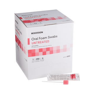 McKesson Oral Swabstick, Foam Tip, Untreated | Quantity - 1x CS