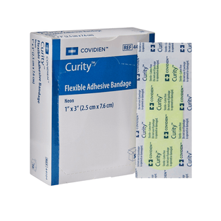 Curity™ Neon Adhesive Strip, 1 x 3 Inch | Quantity - 1x BX