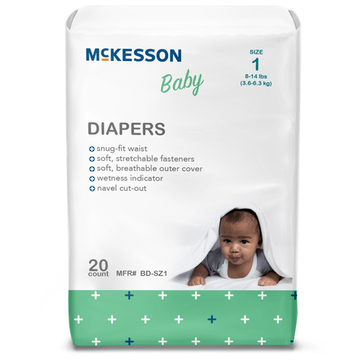 McKesson Baby Diapers, Size 1 | Quantity - 1x CS