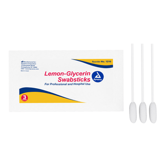 dynarex® Lemon-Glycerin Oral Swabsticks | Quantity - 1x PK