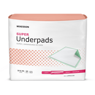 McKesson Super Moderate Absorbency Underpad, 23 x 36 Inch - 150 ct. | Quantity - 1x BG