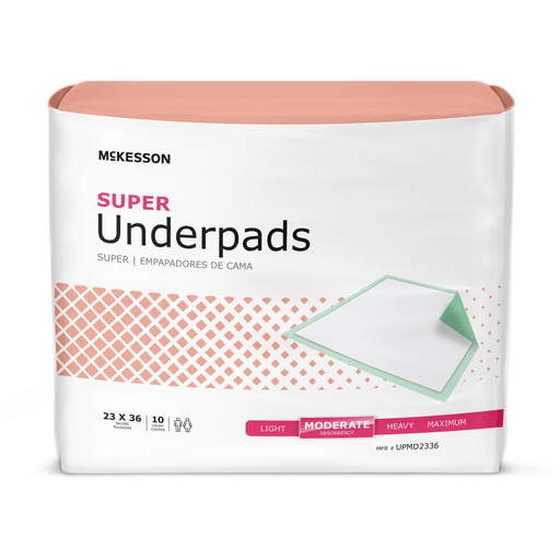McKesson Super Moderate Absorbency Underpad, 23 x 36 Inch - 150 ct. | Quantity - 1x BG