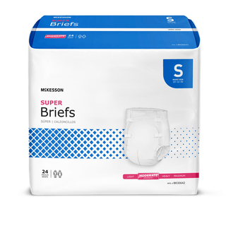 McKesson Super Moderate Absorbency Incontinence Briefs, Small | Quantity - 1x BG