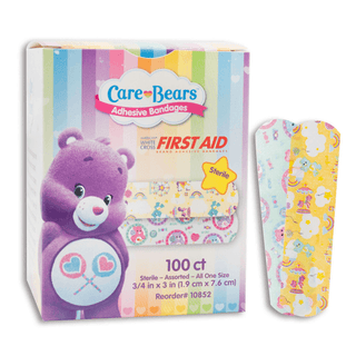 American® White Cross Stat Strip® Kid Design Care Bears™ Adhesive Strips | Quantity - 1x BX