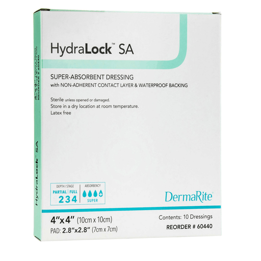 HydraLock™ Super Absorbent Dressing, 4 x 4 Inch | Quantity - 1x EA