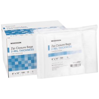 McKesson Zip Closure Bag, 8 X 10 Inches | Quantity - 1x PK