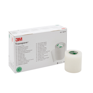 3M™ Transpore™ Plastic Medical Tape, 2 Inch x 10 Yard, Transparent | Quantity - 1x BX