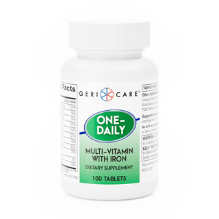 Geri-Care® One-Daily Multivitamin Supplement with Iron Tablets | Quantity - 1x CS
