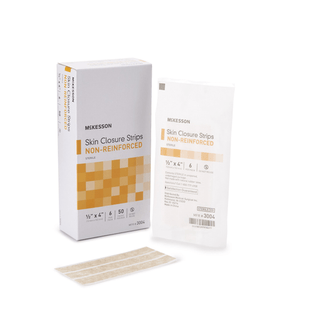 McKesson Nonreinforced Skin Closure Strip, 1/2 x 4 in. | Quantity - 1x PK