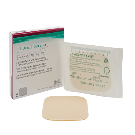 DuoDerm® CGF® Hydrocolloid Dressing, 4 x 4 Inch | Quantity - 1x BX