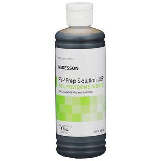 McKesson Microbicide Antiseptic PVP Scrub Solution, 8-ounce bottle | Quantity - 1x EA