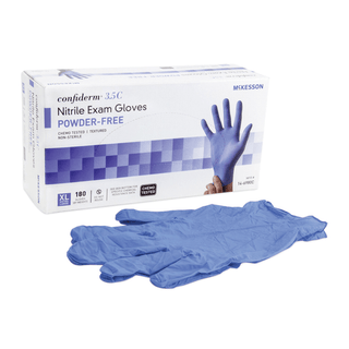 McKesson Confiderm® 3.5C Nitrile Exam Glove, Extra Large, Blue | Quantity - 1x BX