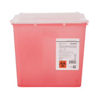McKesson Prevent® Sharps Container, 2 Gallon, 9-1/4 x 10 x 6 Inch | Quantity - 1x EA