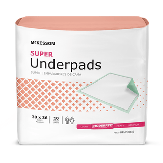 McKesson Super Moderate Absorbency Underpad, 30 x 36 Inch - 60 ct. | Quantity - 1x CS