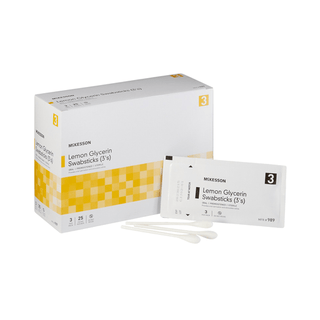 McKesson Oral Swabstick, Lemon Glycerin, Sterile | Quantity - 1x EA