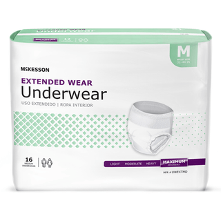 McKesson Extended Wear Maximum Absorbency Underwear, Medium | Quantity - 1x CS