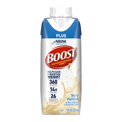 Boost® Plus Strawberry Balanced Nutritional Drink, 8-ounce bottle | Quantity - 1x CS