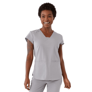 TOP SCRUB AVE WMN MONROE GRY S | Quantity - 1x 1 Each / Each