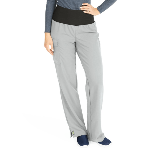 PANT SCRUB OCEAN AVE YOGA ELAST GRY XSP | Quantity - 1x 1 Each / Each