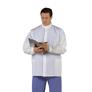 COAT LAB SHORT UNISEX WHITE BARRIER MD | Quantity - 1x 1 Each / Each