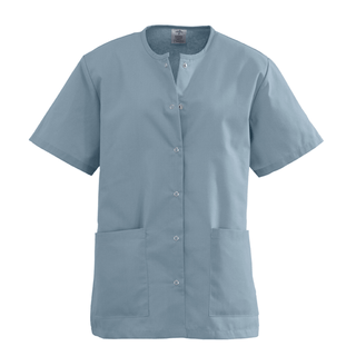 TOP SCRUB JEWEL-NECK 2PKT MISTY XS | Quantity - 1x 1 Each / Each