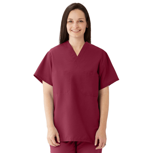 TOP SCRUB REV 2PKT WINE MDL-CC XS | Quantity - 1x 1 Each / Each