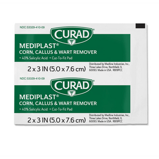 PAD MEDIPLAST WART CURAD 2 X3  25/BX | Quantity - 1x 25 Each / Box
