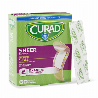 BANDAGE CURAD SHEER CLASSIC 3/4X2-7 | Quantity - 1x 1 Box / Box