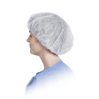 CAP BOUFFANT SPUNBOND WHITE 24 | Quantity - 1x 500 Each / Case