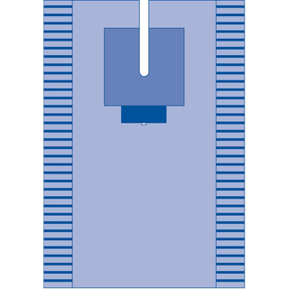 DRAPE EENT SPLIT ST 1EA