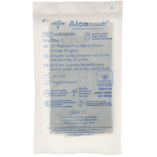 GLOVE EXAM NITRILE ALOE STRL 12  SNGL XL | Quantity - 1x 400 Each / Case