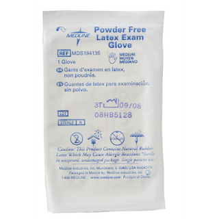 GLOVE EXAM LATEX PF STERILE SINGLES LG | Quantity - 1x 400 Each / Case