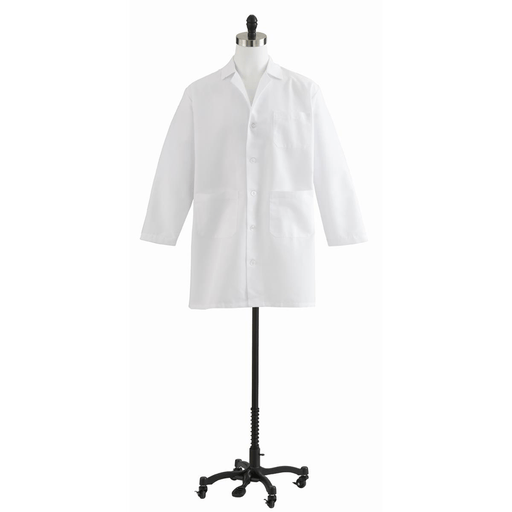 COAT LAB UNISEX STAFF LENGTH WHITE 46