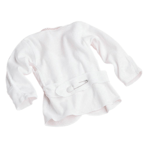 SHIRT BABY PINBACK MITTN CUF WHT 6MO 6DZ | Quantity - 1x 12 Each / Dozen