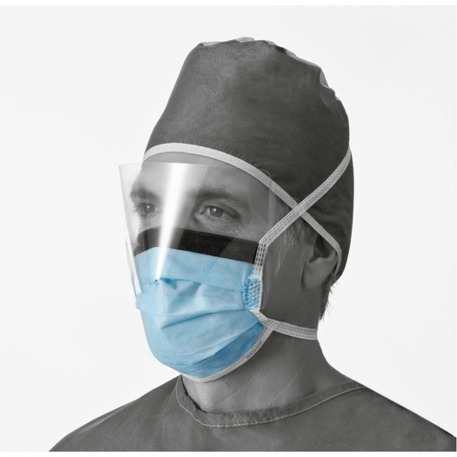 MASK  TIE  BLUE  SHIELD  FOAM  LVL 1 | Quantity - 1x 100 Each / Case