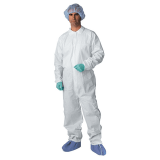 COVERALL BRTHBL ELASTC WRST/ANKL WHT 3XL