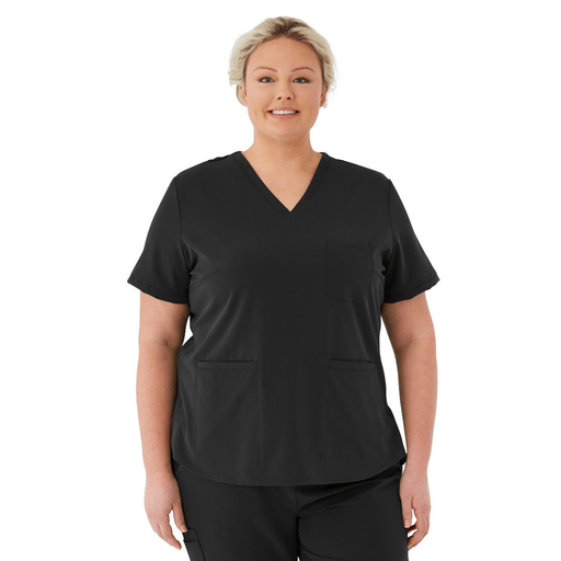 TOP SCRUB AVE WMN LEX BLK 2XL