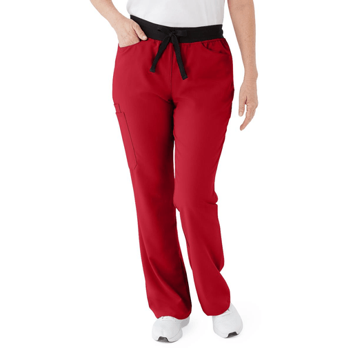 PANT SCRUB AVE WMN COASTAL RED 4XL