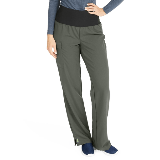 PANT SCRUB OCEAN AVE YOGA ELAST OLV | Quantity - 1x 1 Each / Each