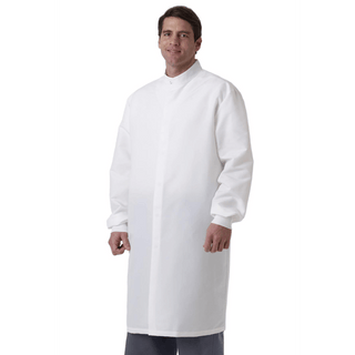 COAT LAB UNISEX WHITE BARRIER NO PKT SM | Quantity - 1x 1 Each / Each