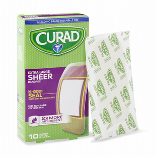 BANDAGE SHEER CURAD XL 2X3-3/4 10C | Quantity - 1x 24 Box / Case