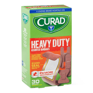 BANDAGE HEAVY DUTY CURAD ASSORTED 30CT | Quantity - 1x 24 Box / Case