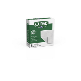 GAUZE PAD CURAD AVANT 4 X4  4PLY 24/BX | Quantity - 1x 24 Box / Case