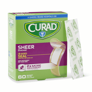 BANDAGE SHEER CURAD 3/4 X3  60CT | Quantity - 1x 48 Box / Case