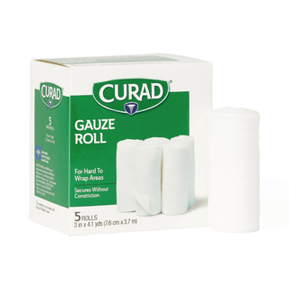 BANDAGE GAUZE CURAD ROLLED 3 X4.1YD | Quantity - 1x 24 Box / Case