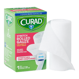 BANDAGE GAUZE CURAD ROLLED 3 X 4.1YD | Quantity - 1x 24 Box / Case