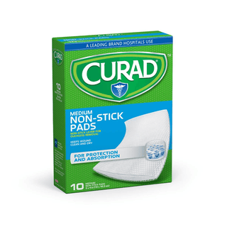 PAD NON-STICK CURAD 3X4 10/BX 12BX/CS | Quantity - 1x 12 Box / Case