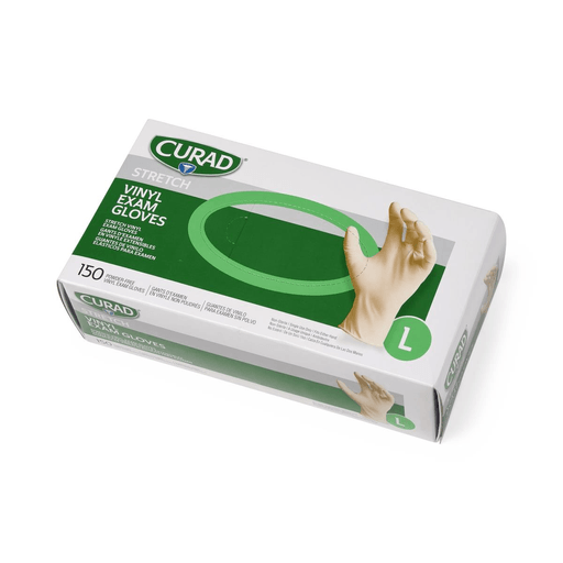 GLOVE EXAM PF LF STRETCH VINYL L | Quantity - 1x 150 Each / Box